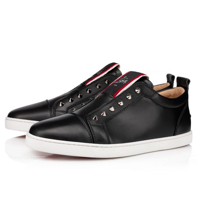 Christian Louboutin F.A.V Fique A Vontade Calf Sneakers Sneakers Herren Schwarz | AT-08025