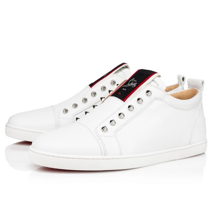 Christian Louboutin F.A.V Fique A Vontade Calf Sneakers Sneakers Herren Weiß | AT-34492