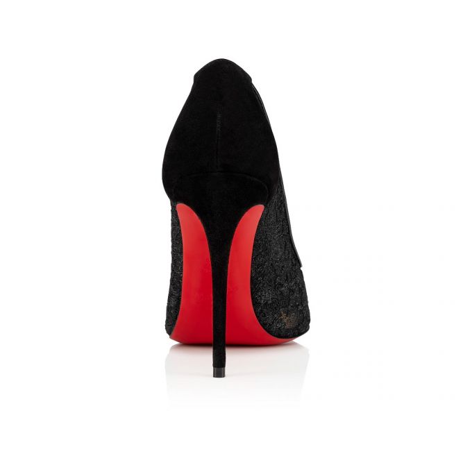 Christian Louboutin Follies Spitze 100 Version Dentelle Pumps Pumps Damen Schwarz | AT-66088