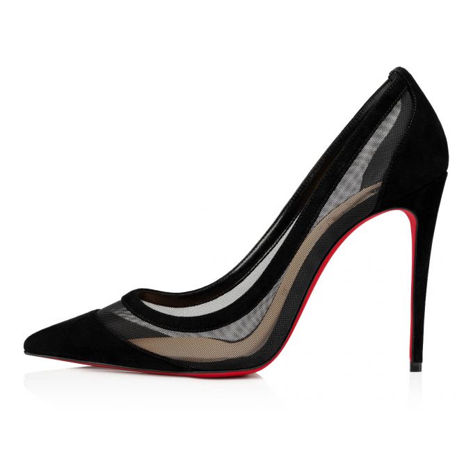 Christian Louboutin Galativi 100 100 Version Veau Velours Pumps Pumps Damen Schwarz | AT-09973