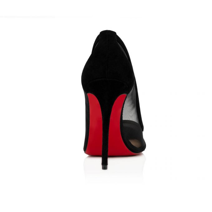 Christian Louboutin Galativi 100 100 Version Veau Velours Pumps Pumps Damen Schwarz | AT-09973