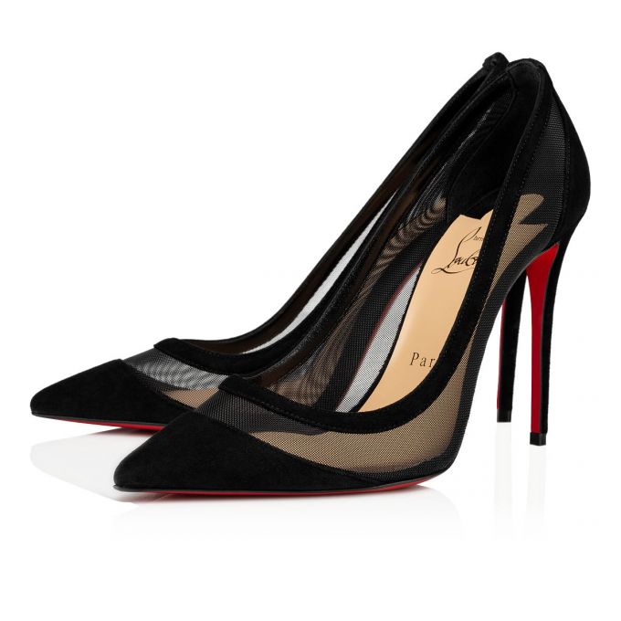 Christian Louboutin Galativi 100 100 Version Veau Velours Pumps Pumps Damen Schwarz | AT-09973