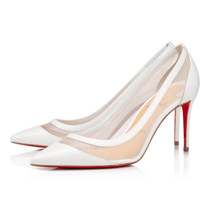 Christian Louboutin Galativi 85 85 Version Klassische Fabric Pumps Pumps Damen Weiß | AT-46846