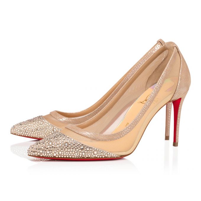 Christian Louboutin Galativi P Strass 85 Version Klassische Fabric Pumps Pumps Damen Beige | AT-84522