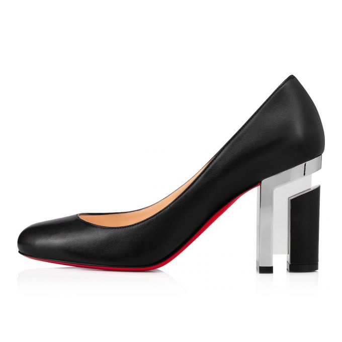 Christian Louboutin Geleutourni 85 Nappa Pumps Pumps Damen Schwarz Silber | AT-35424