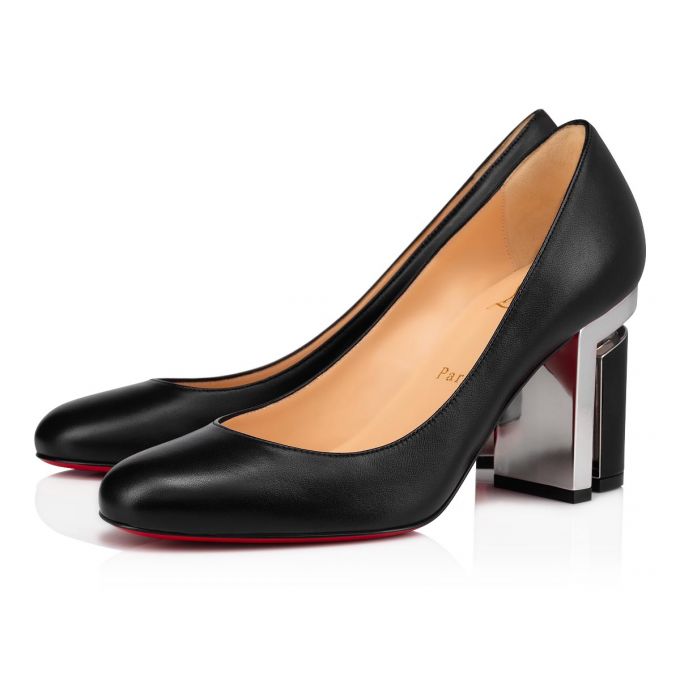 Christian Louboutin Geleutourni 85 Nappa Pumps Pumps Damen Schwarz Silber | AT-35424