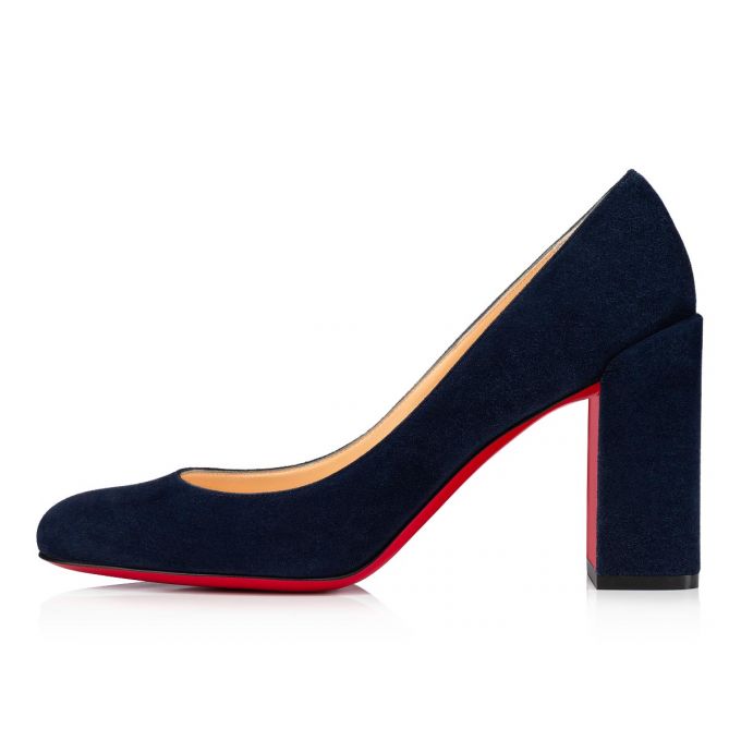 Christian Louboutin Gennana 85 Nocturne Veau Velours Pumps Pumps Damen Schwarz | AT-22958