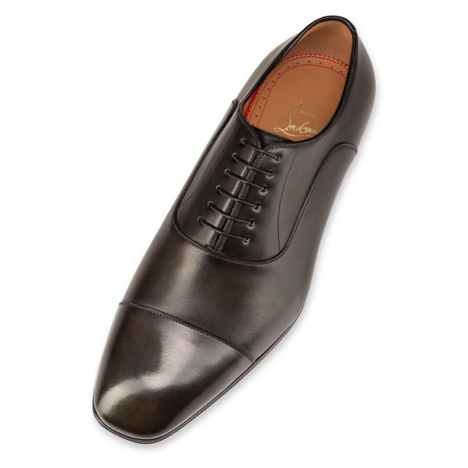 Christian Louboutin Greggo 000 Alpino Calf Oxford Oxfords Schuhe Herren Schokolade | AT-08888