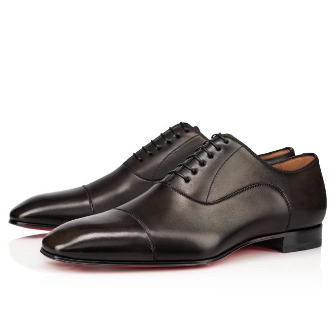 Christian Louboutin Greggo 000 Alpino Calf Oxford Oxfords Schuhe Herren Schokolade | AT-08888