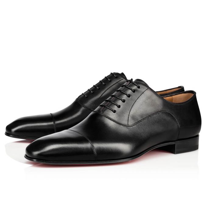 Christian Louboutin Greggo 000 Calf Oxford Oxfords Schuhe Herren Schwarz | AT-33451