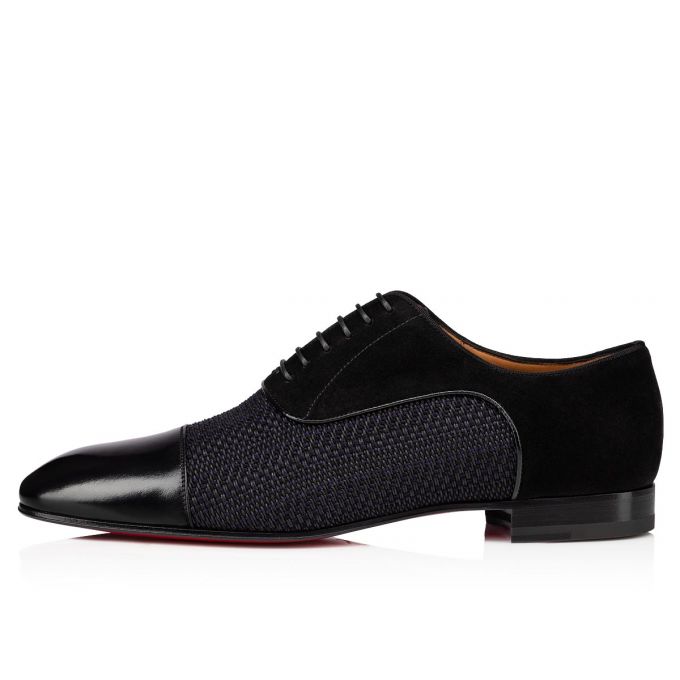 Christian Louboutin Greggo Creative Leder Oxford Oxfords Schuhe Herren Schwarz | AT-97436