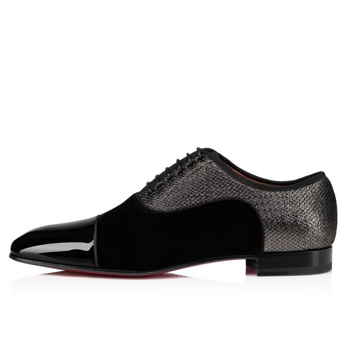 Christian Louboutin Greggo Orlato Creative Fabric Oxford Oxfords Schuhe Herren Schwarz | AT-08146