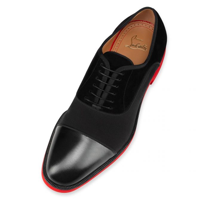 Christian Louboutin Greggo Rxl Calf Oxford Oxfords Schuhe Herren Schwarz | AT-16732