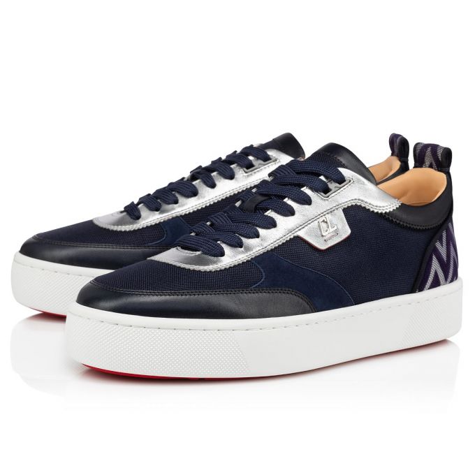 Christian Louboutin Happyrui Creative Fabric Sneakers Sneakers Herren Navy | AT-69829