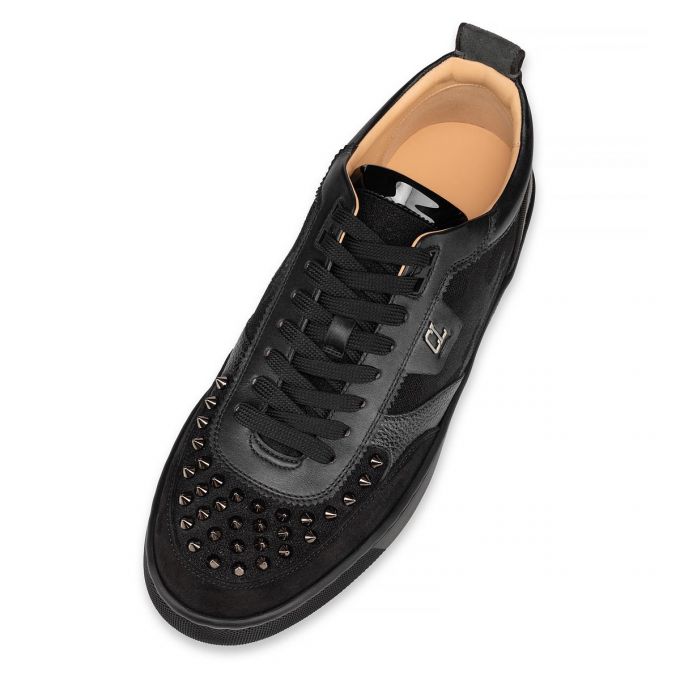 Christian Louboutin Happyrui Spikes Version Creative Fabric Sneakers Sneakers Herren Schwarz | AT-38415