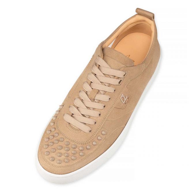 Christian Louboutin Happyrui Spikes Wildleder Sneakers Sneakers Herren Grau | AT-74777