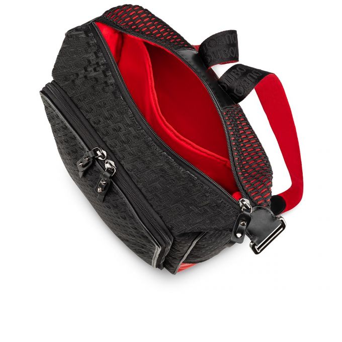 Christian Louboutin Hop'N Zip Creative Fabric Backpack Rucksäcke Herren Schwarz | AT-15960