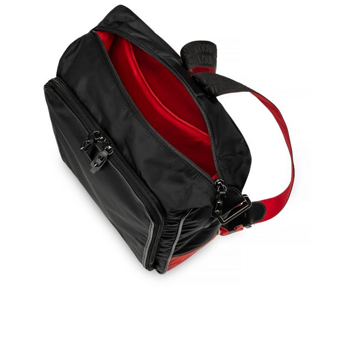 Christian Louboutin Hop'N Zip Klassische Fabric Backpack Rucksäcke Herren Schwarz | AT-99803