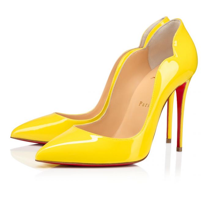 Christian Louboutin Hot Chick 100 100 Citronnade Lack Pumps Pumps Damen Gelb | AT-50619