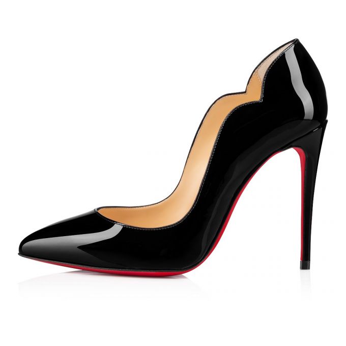 Christian Louboutin Hot Chick 100 100 Lack Pumps Pumps Damen Schwarz | AT-89343