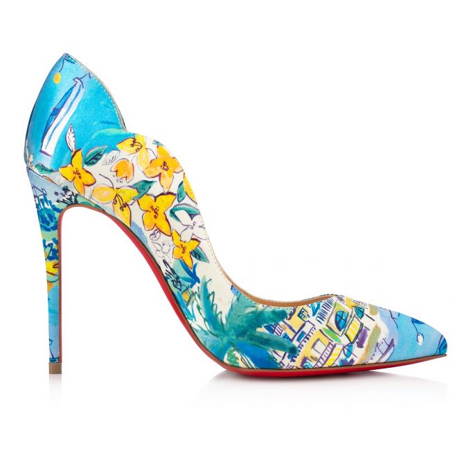 Christian Louboutin Hot Chick 100 Crepe Satin/Satin/Lurex Pumps Pumps Damen Mehrfarbig | AT-61186