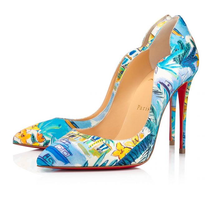 Christian Louboutin Hot Chick 100 Crepe Satin/Satin/Lurex Pumps Pumps Damen Mehrfarbig | AT-61186