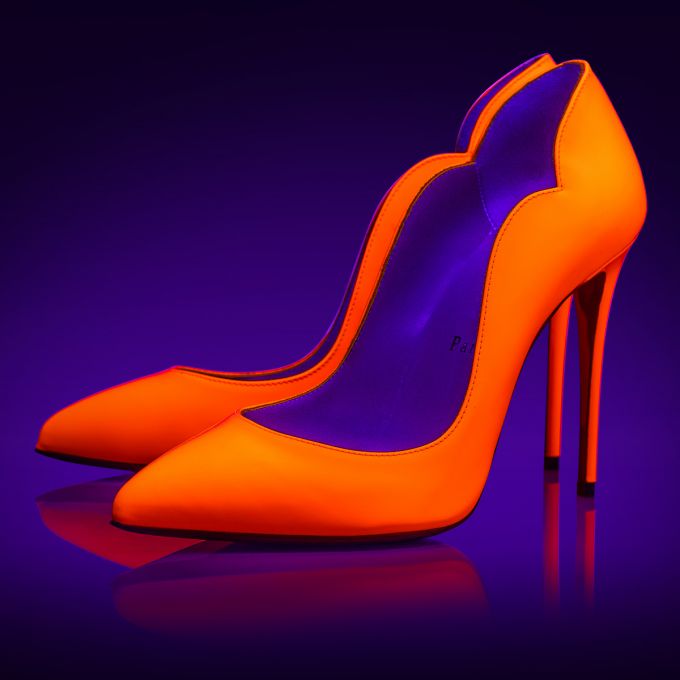 Christian Louboutin Hot Chick 100 Lack Pumps Pumps Damen Orange | AT-42755