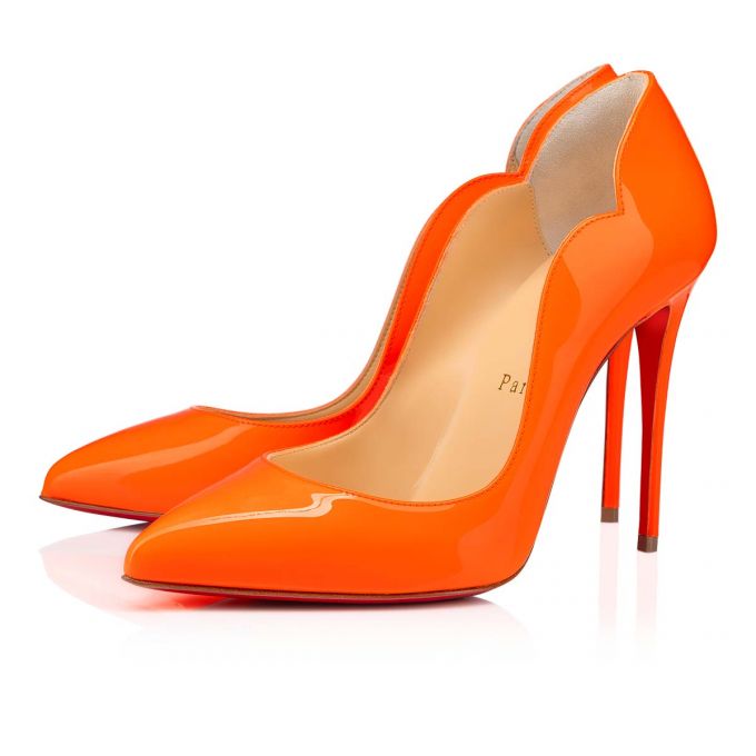 Christian Louboutin Hot Chick 100 Lack Pumps Pumps Damen Orange | AT-42755