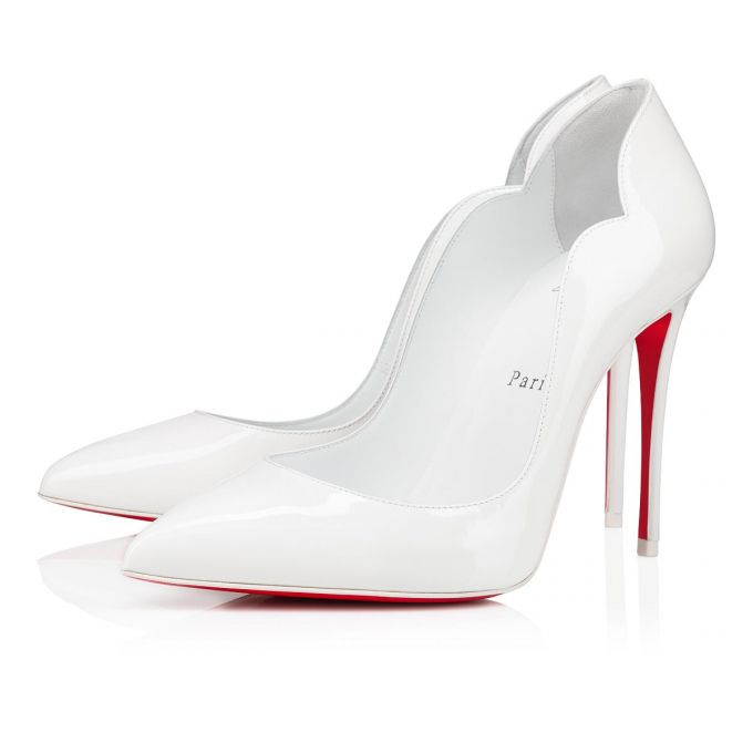 Christian Louboutin Hot Chick 100 Lack Pumps Pumps Damen Weiß | AT-79221