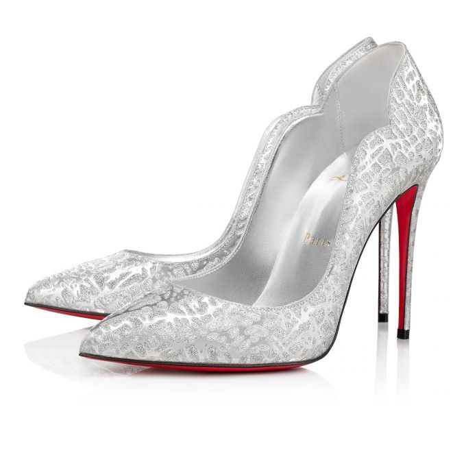 Christian Louboutin Hot Chick 100 Specchio/Laminato Pumps Pumps Damen Silber | AT-75740