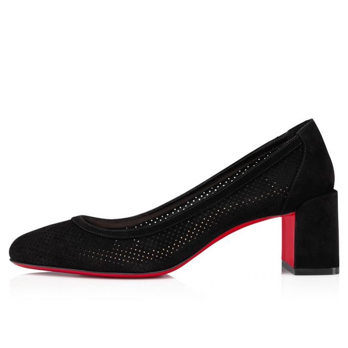 Christian Louboutin Incastrana 55 Veau Velours Pumps Pumps Damen Schwarz | AT-84130