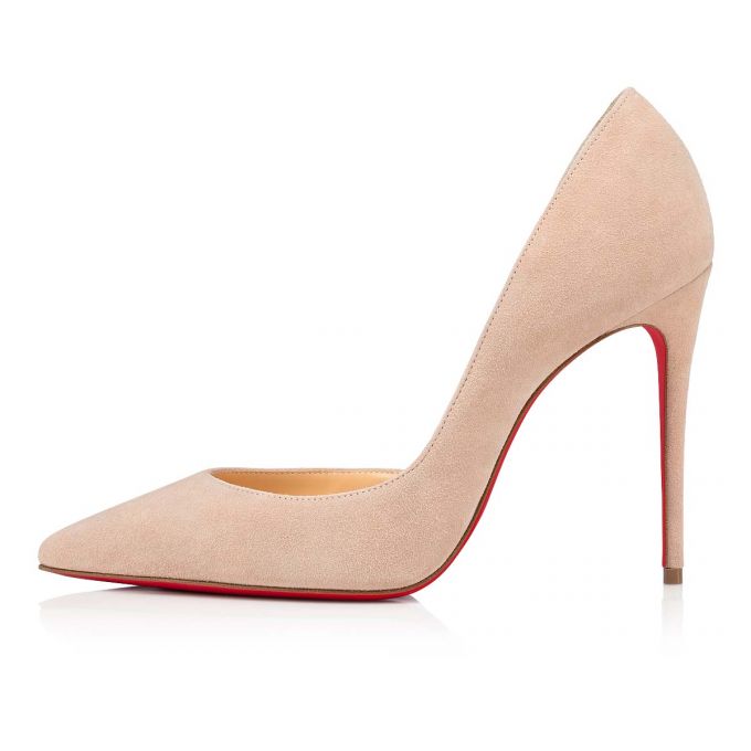 Christian Louboutin Iriza 100 100 Nougat Veau Velours Pumps Pumps Damen Beige | AT-21007