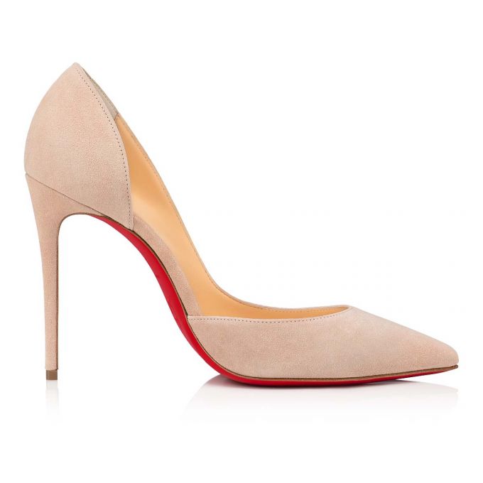 Christian Louboutin Iriza 100 100 Nougat Veau Velours Pumps Pumps Damen Beige | AT-21007