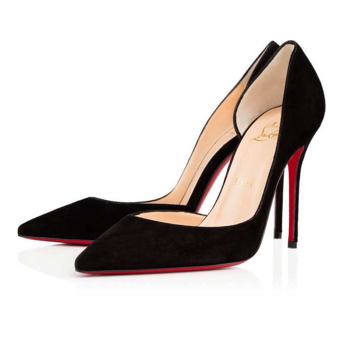 Christian Louboutin Iriza 100 100 Veau Velours Pumps Pumps Damen Schwarz | AT-13099