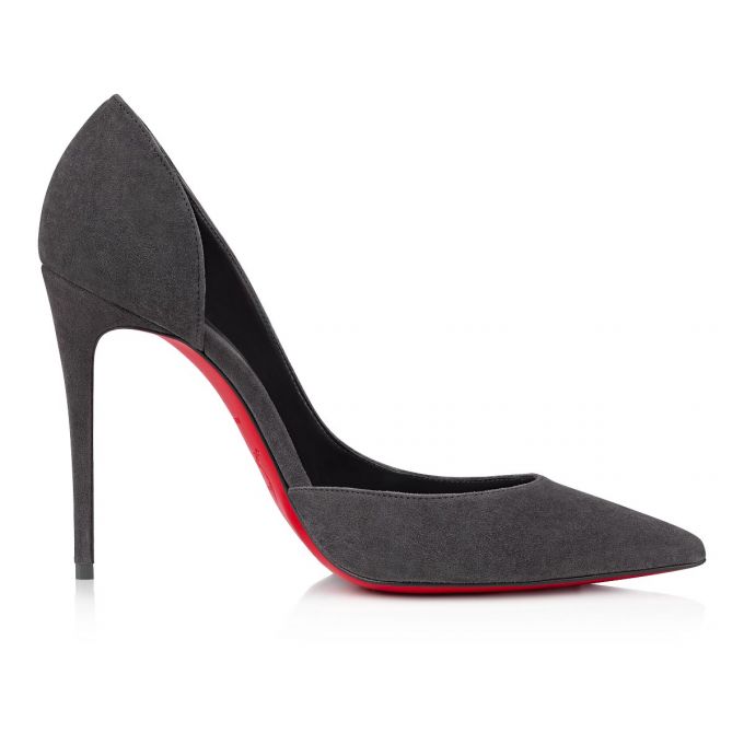 Christian Louboutin Iriza 100 Veau Velours Pumps Pumps Damen Grau | AT-82921