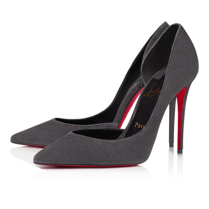 Christian Louboutin Iriza 100 Veau Velours Pumps Pumps Damen Grau | AT-82921