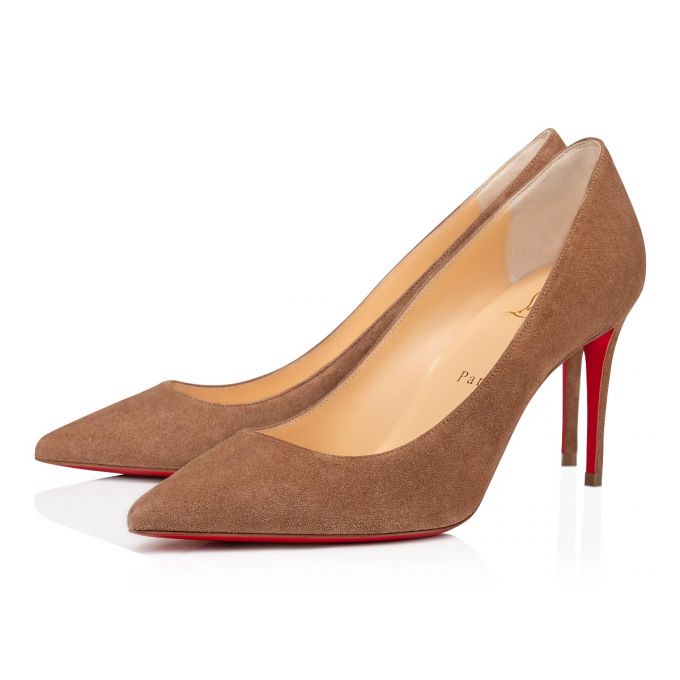 Christian Louboutin Kate 085 85 Fennec Veau Velours Pumps Pumps Damen Khaki | AT-67982