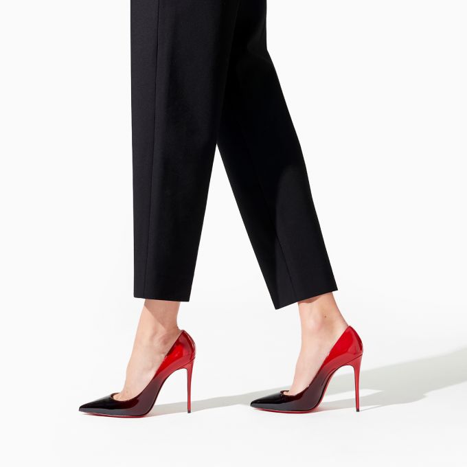 Christian Louboutin Kate 100 100 Lack Pumps Pumps Damen Schwarz Rot | AT-15385