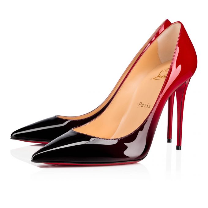 Christian Louboutin Kate 100 100 Lack Pumps Pumps Damen Schwarz Rot | AT-15385