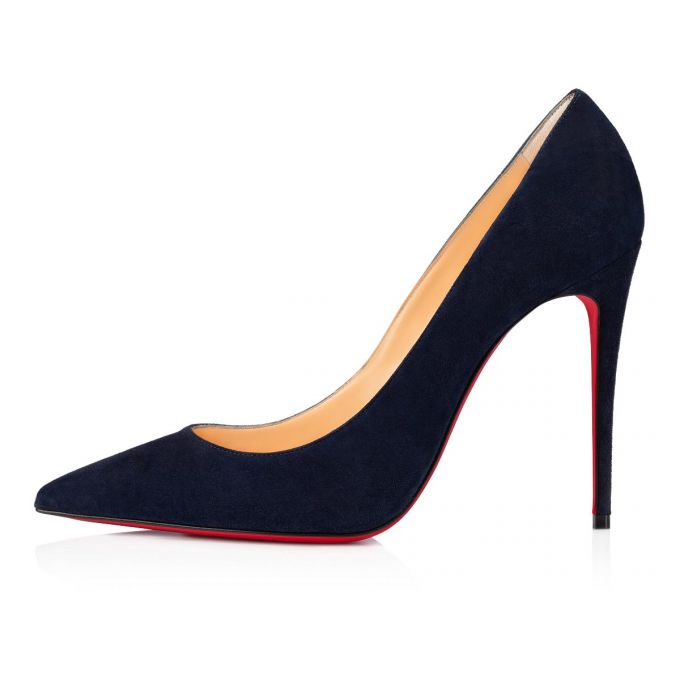 Christian Louboutin Kate 100 100 Nocturne Veau Velours Pumps Pumps Damen Schwarz | AT-51224