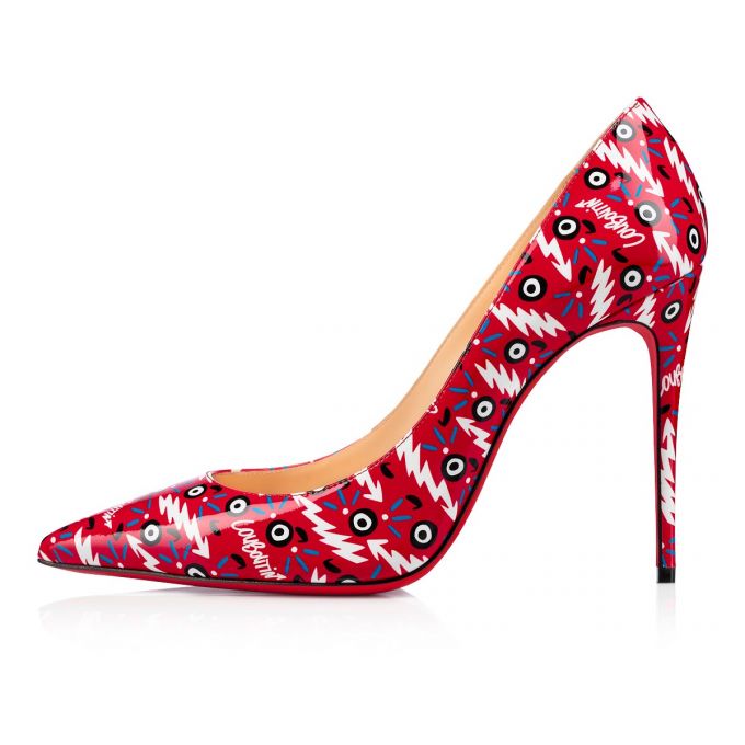 Christian Louboutin Kate 100 Lack Pumps Pumps Damen Rot | AT-32652