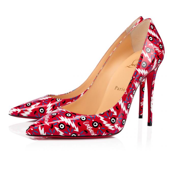 Christian Louboutin Kate 100 Lack Pumps Pumps Damen Rot | AT-32652