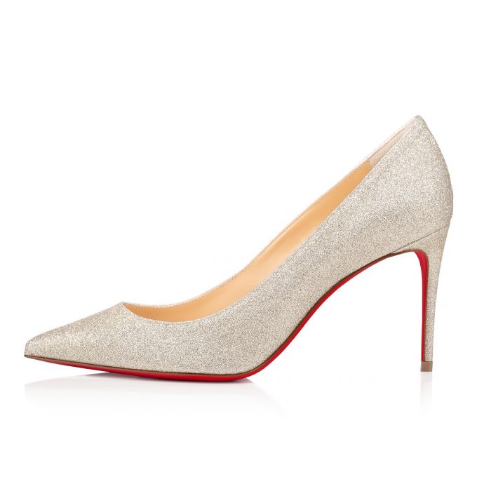 Christian Louboutin Kate 85 Ivory Glitter Pumps Pumps Damen Silber | AT-99867