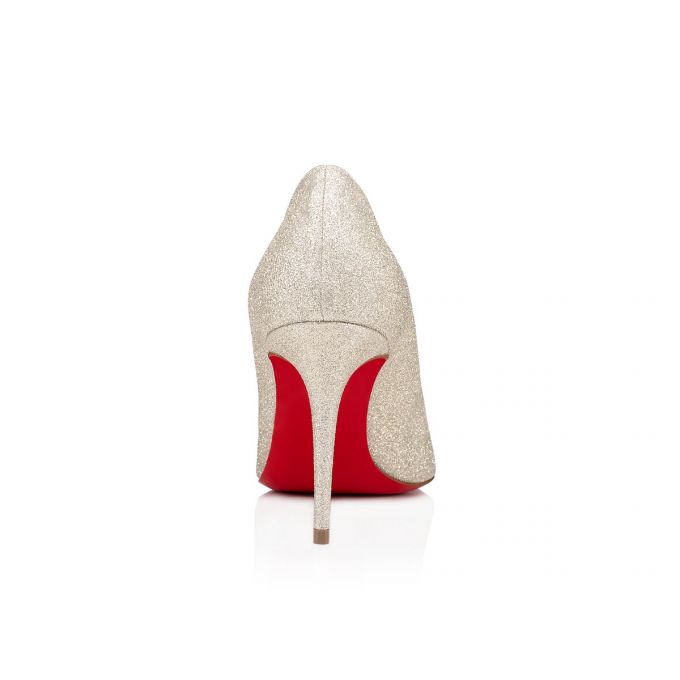 Christian Louboutin Kate 85 Ivory Glitter Pumps Pumps Damen Silber | AT-99867