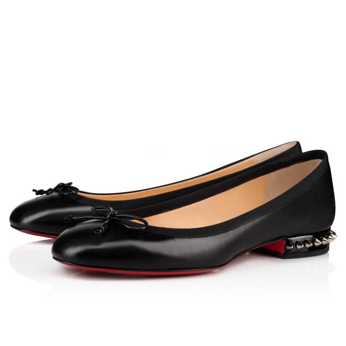 Christian Louboutin La Massine 000 Nappa Flats Flats Damen Schwarz | AT-50308