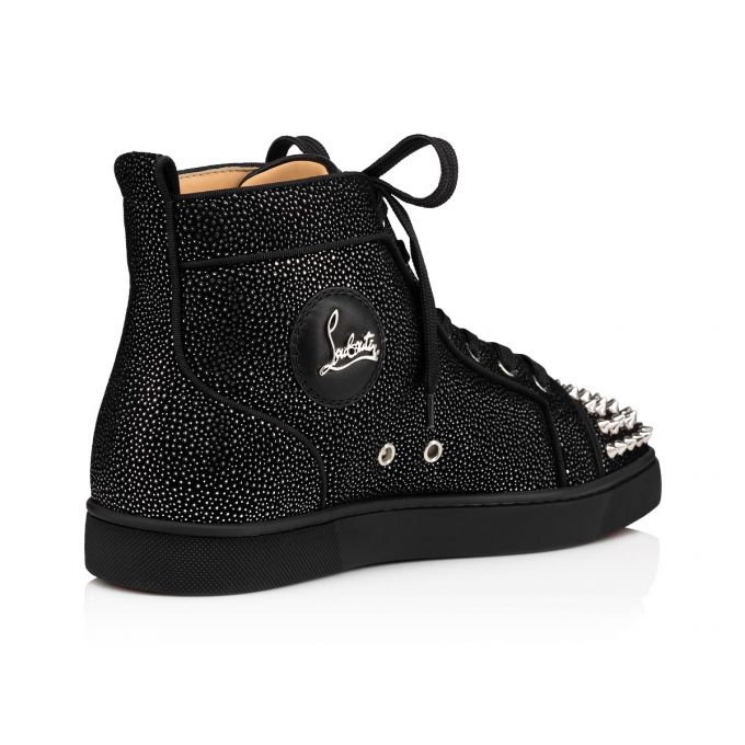 Christian Louboutin Lou Spikes Orla 000 Version Sneakers Sneakers Herren Schwarz | AT-56652