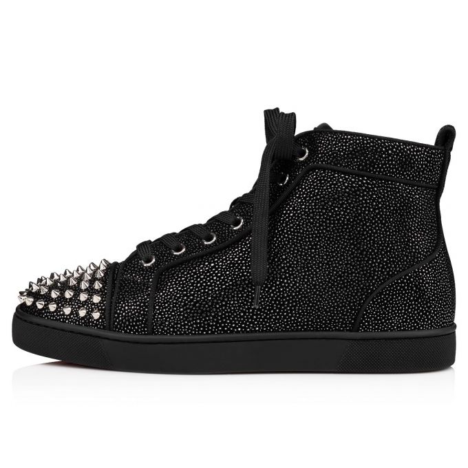 Christian Louboutin Lou Spikes Orla 000 Version Sneakers Sneakers Herren Schwarz | AT-56652