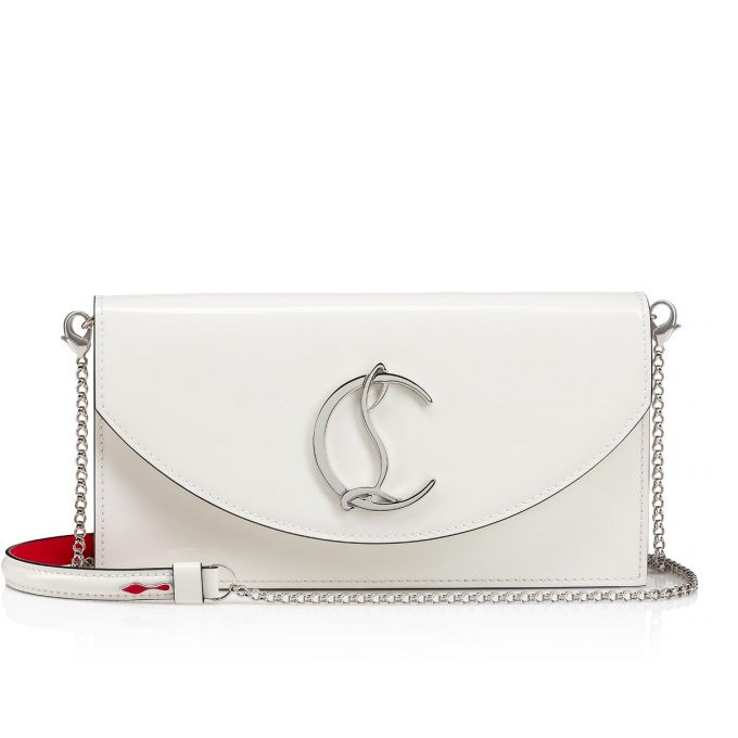 Christian Louboutin Loubi54 Klassische Leder Mini Bags Belt Bags & Mini Bags Damen Weiß Silber | AT-60469