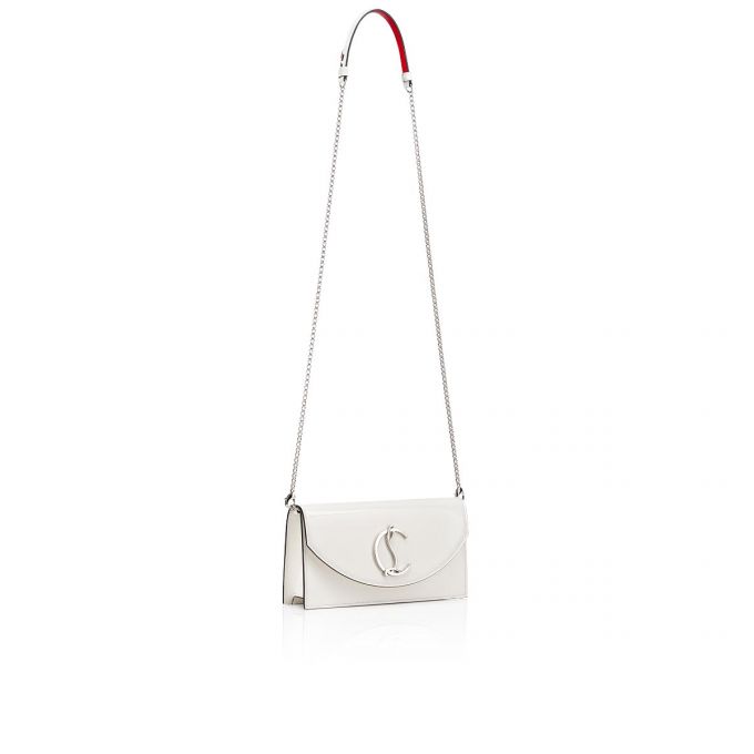 Christian Louboutin Loubi54 Klassische Leder Evening Bags Evening Bags Damen Weiß Silber | AT-87528