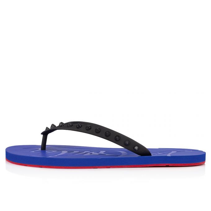 Christian Louboutin Loubi Flip 000 Pvc Sandals Espadrilles & Sandals Herren Schwarz Blau | AT-14588